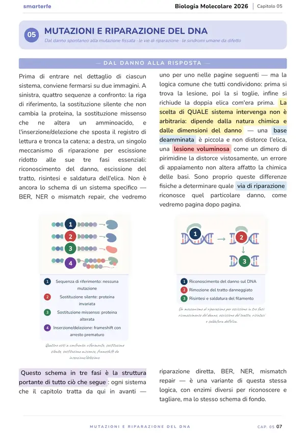 Pagina del Manuale di Biologia Molecolare