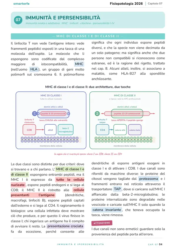 Pagina del Manuale di Fisiopatologia
