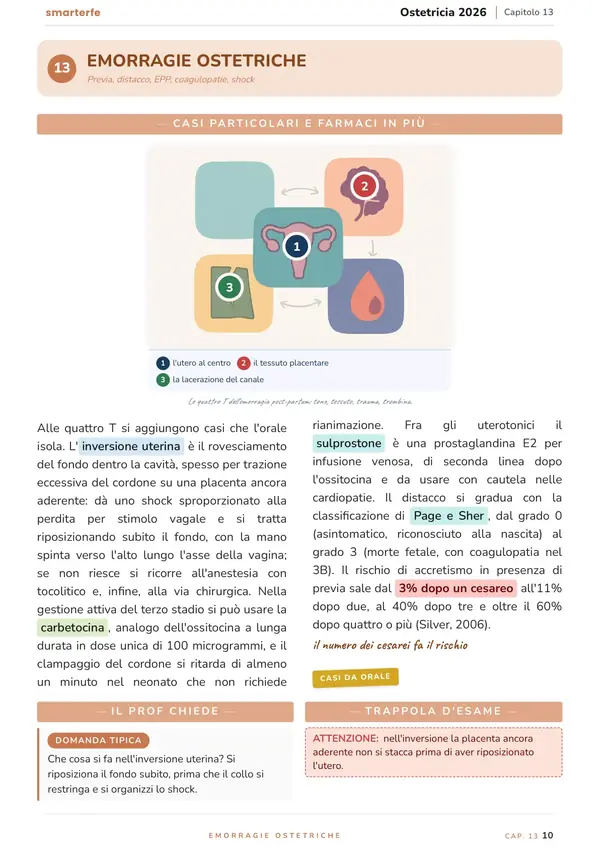 Pagina del Manuale di Ostetricia