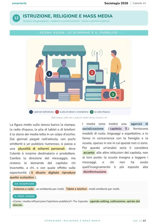 Pagina del Manuale di Sociologia
