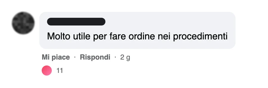 Messaggio di uno studente dopo l'esame