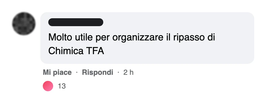Messaggio di uno studente dopo l'esame