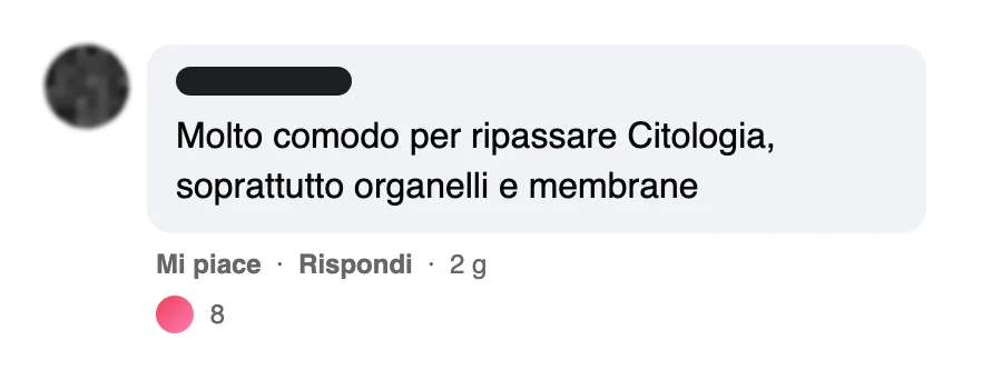 Messaggio di uno studente dopo l'esame