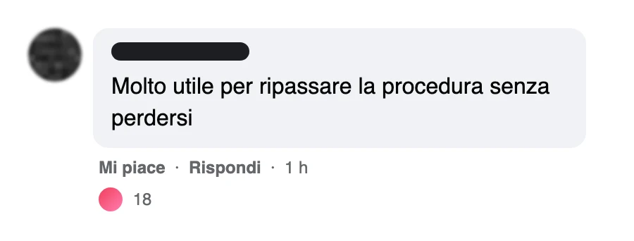 Messaggio di uno studente dopo l'esame