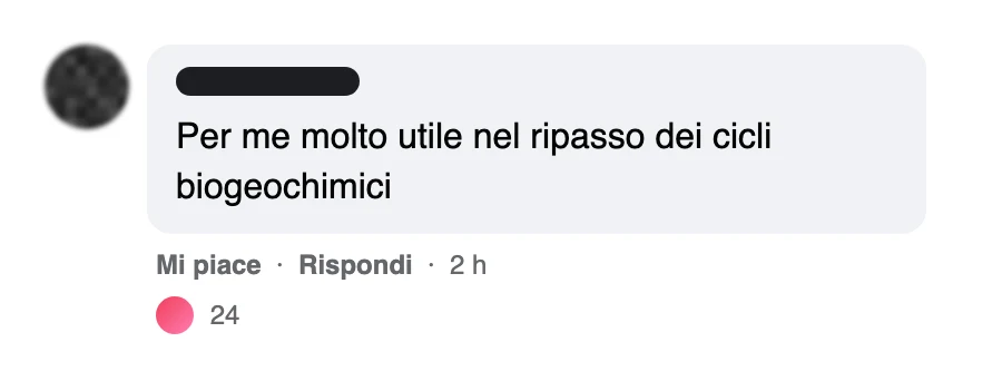 Messaggio di uno studente dopo l'esame