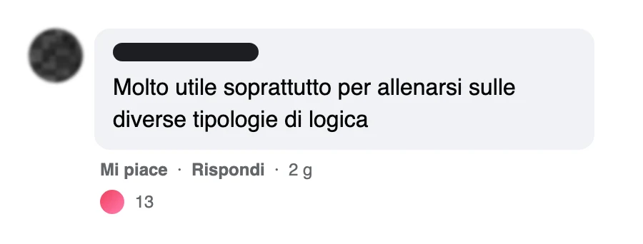 Messaggio di uno studente dopo l'esame
