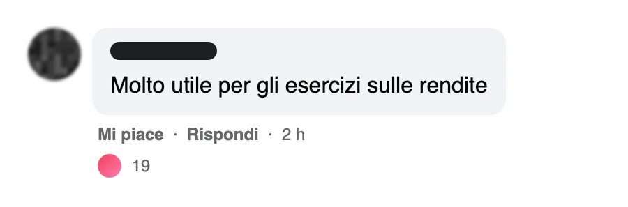 Messaggio di uno studente dopo l'esame