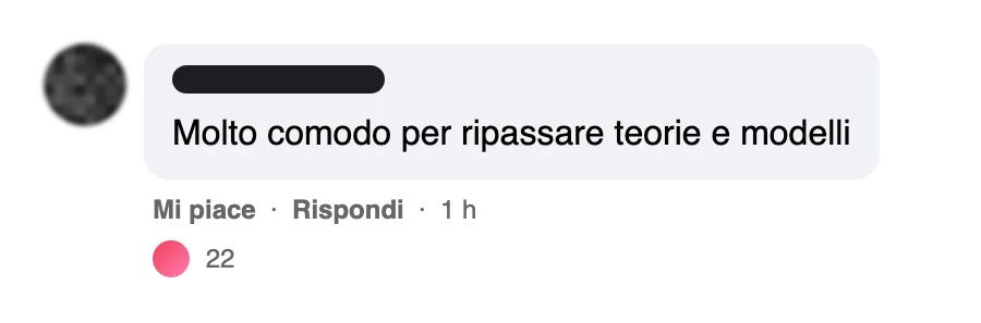 Messaggio di uno studente dopo l'esame