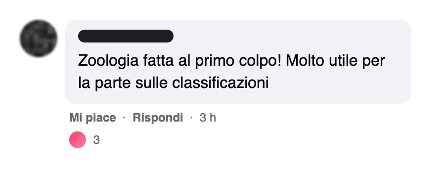 Messaggio di uno studente dopo l'esame