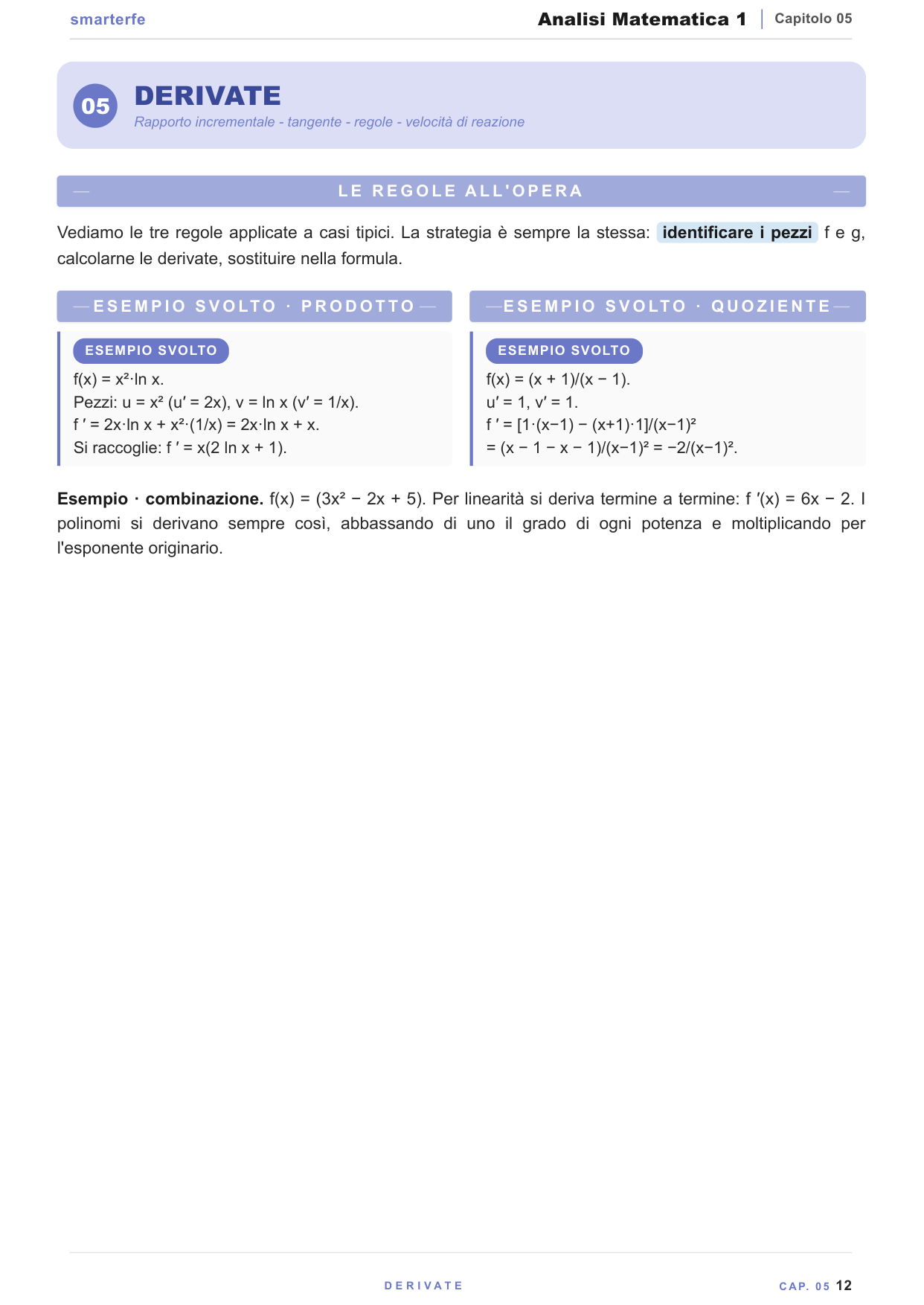Dispense Analisi Matematica 1 per Chimica, Farmacia e CTF
