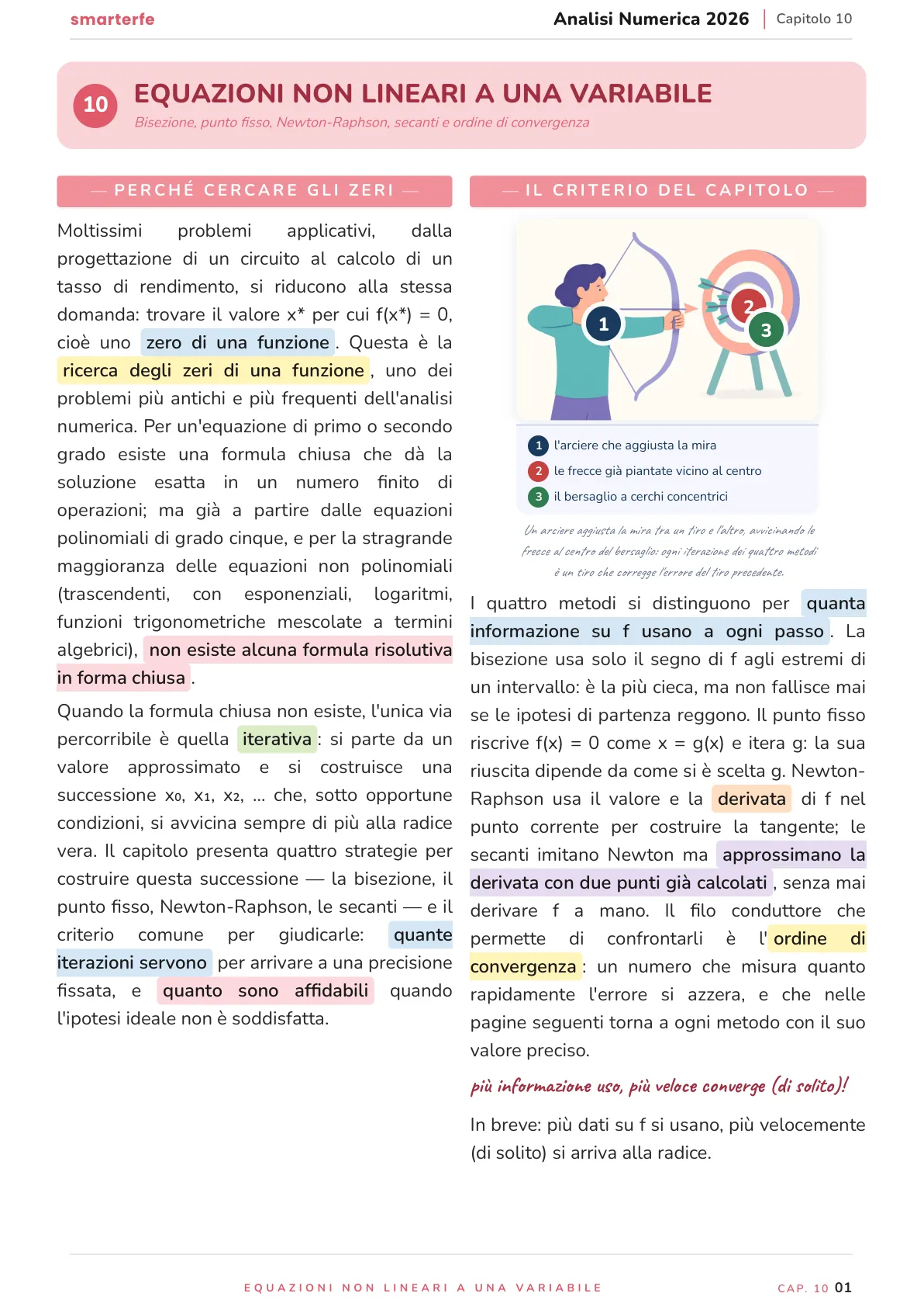 Lo stesso argomento sulle Dispense SmarterFe: schema, passaggi numerati, colori