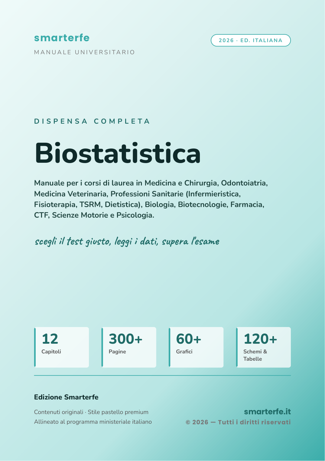 Copertina dispensa Biostatistica