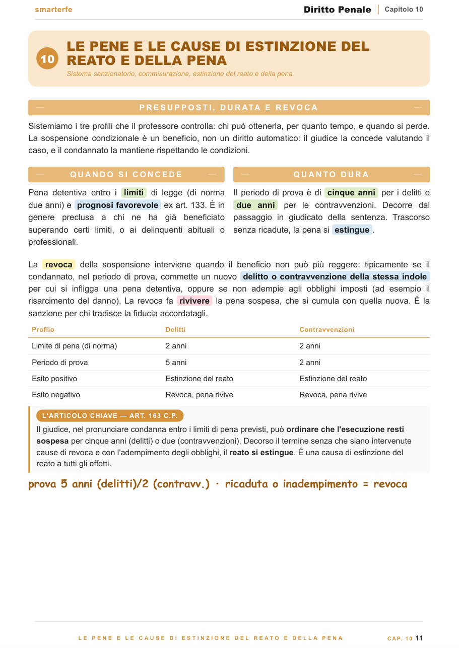 Le pene, le misure di sicurezza e la parte speciale