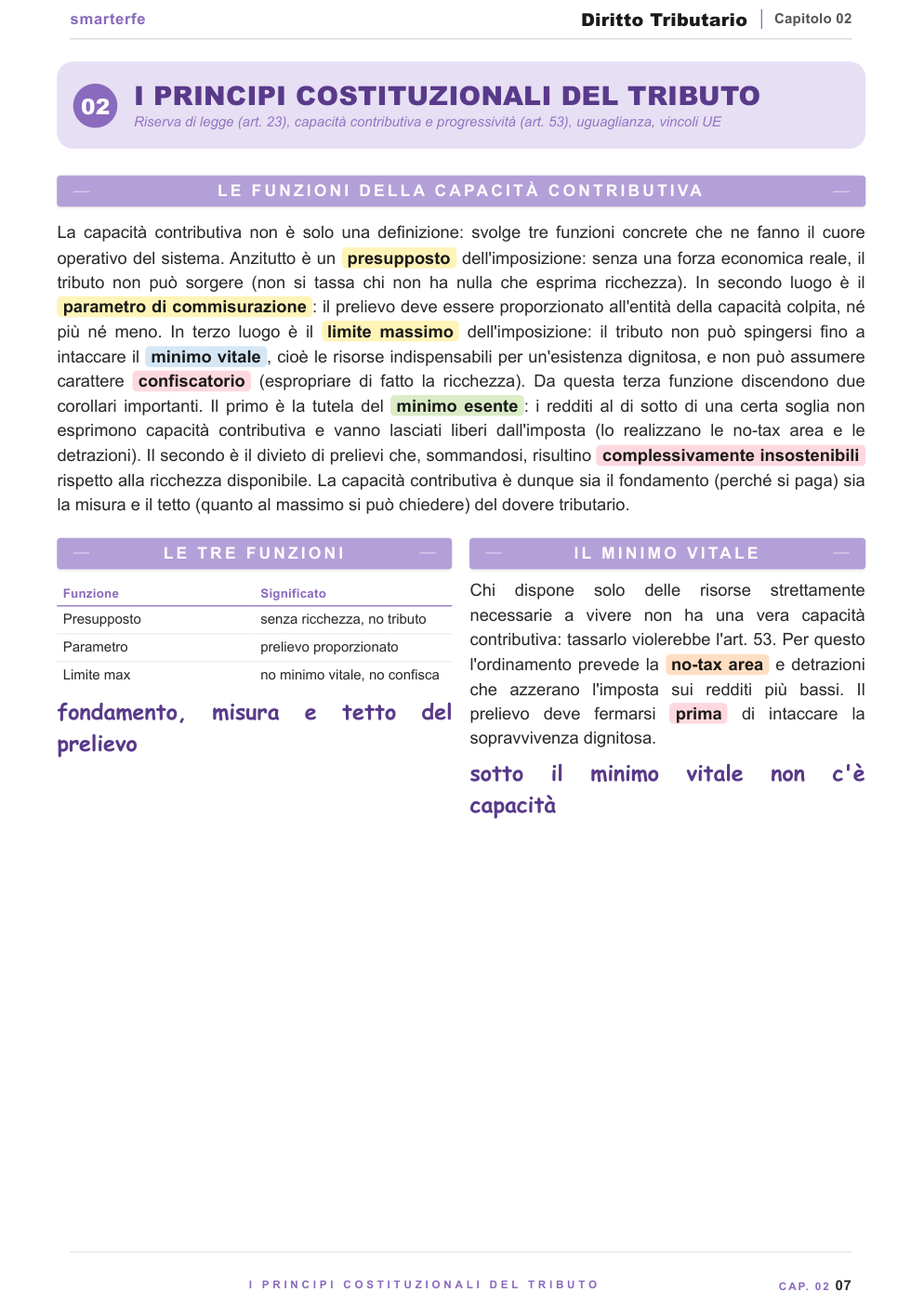 Nozione di tributo e principi costituzionali