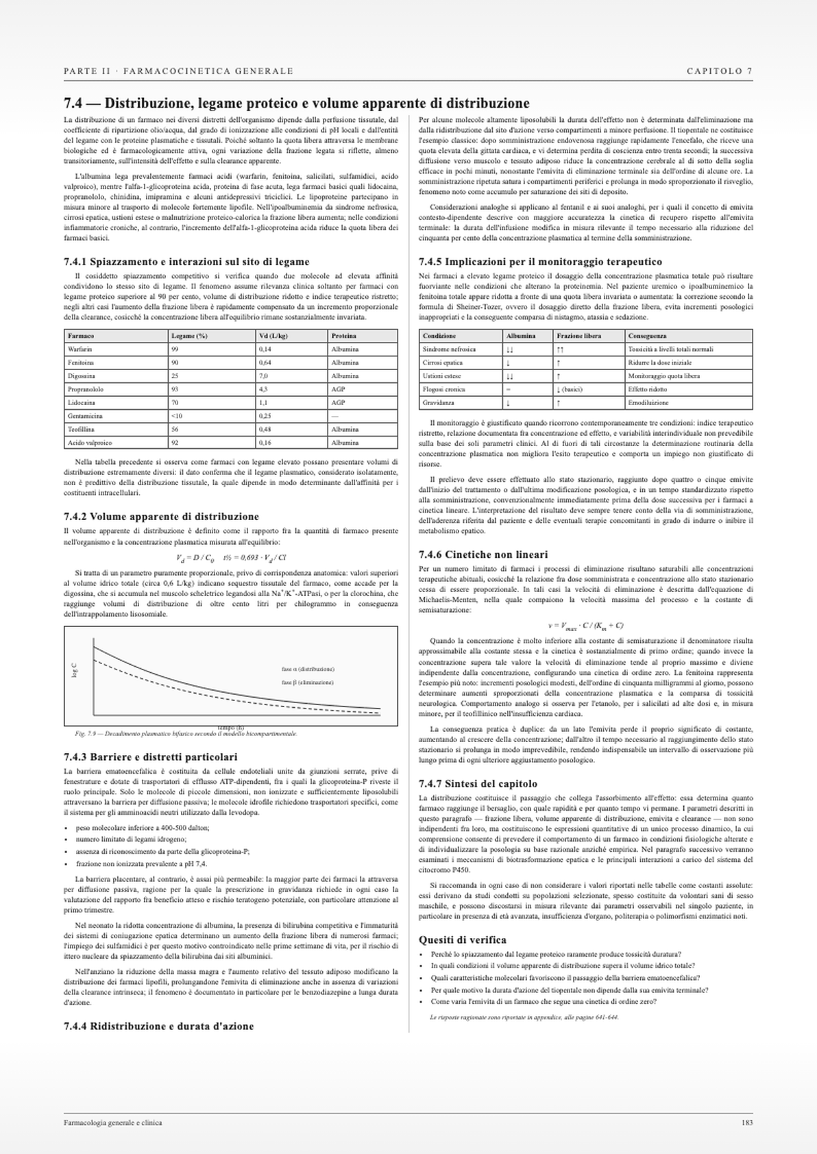 Pagina di un manuale di farmacologia tradizionale: due colonne di testo giustificato, in bianco e nero