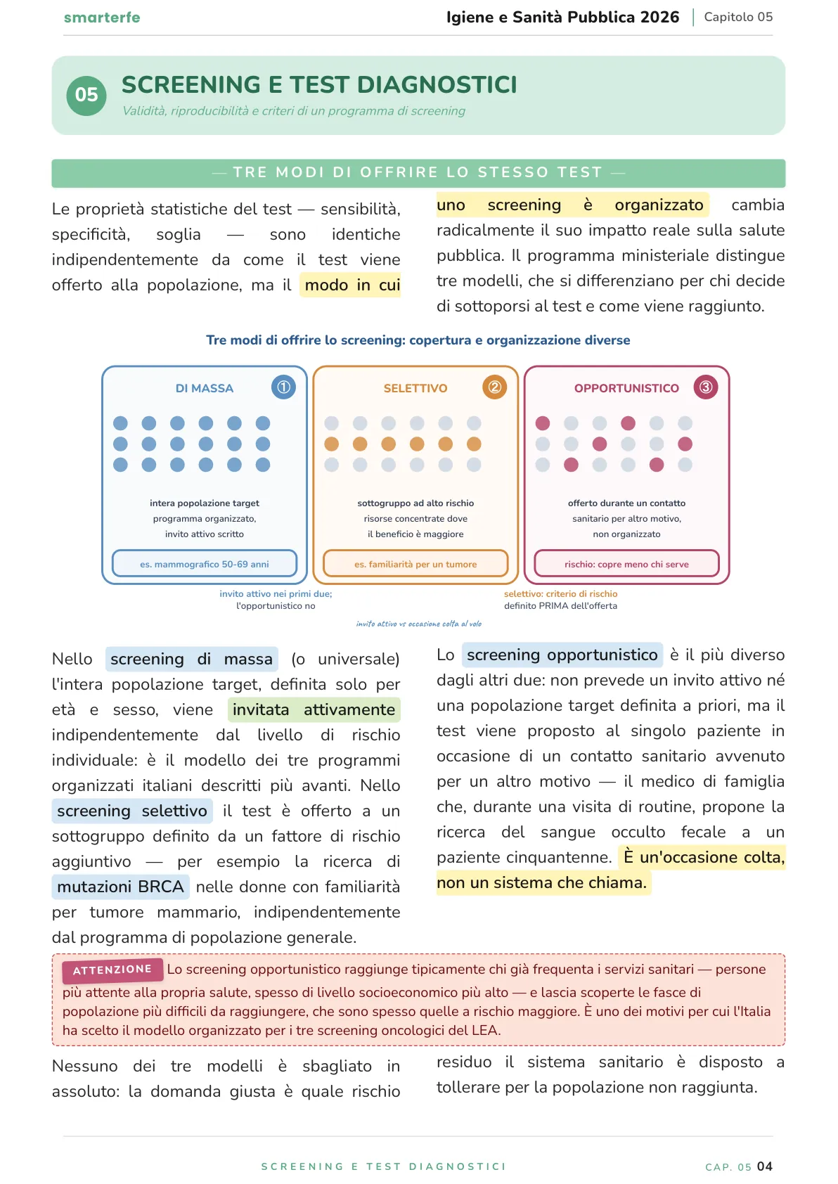 Lo stesso argomento sulle Dispense SmarterFe: schema, passaggi numerati, colori