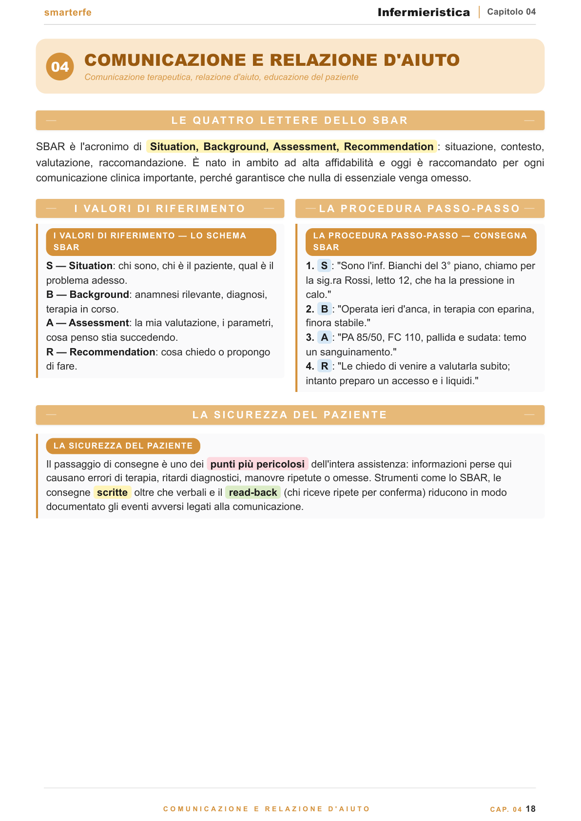 Rilevazione dei parametri vitali e accertamento clinico