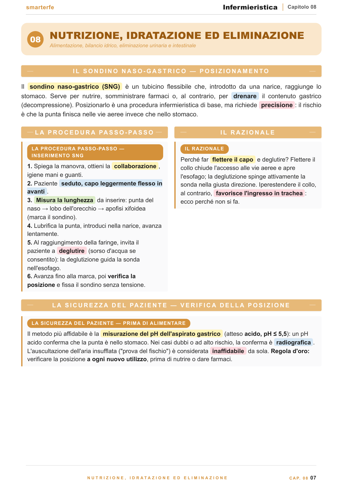 Somministrazione della terapia farmacologica e regole di sicurezza