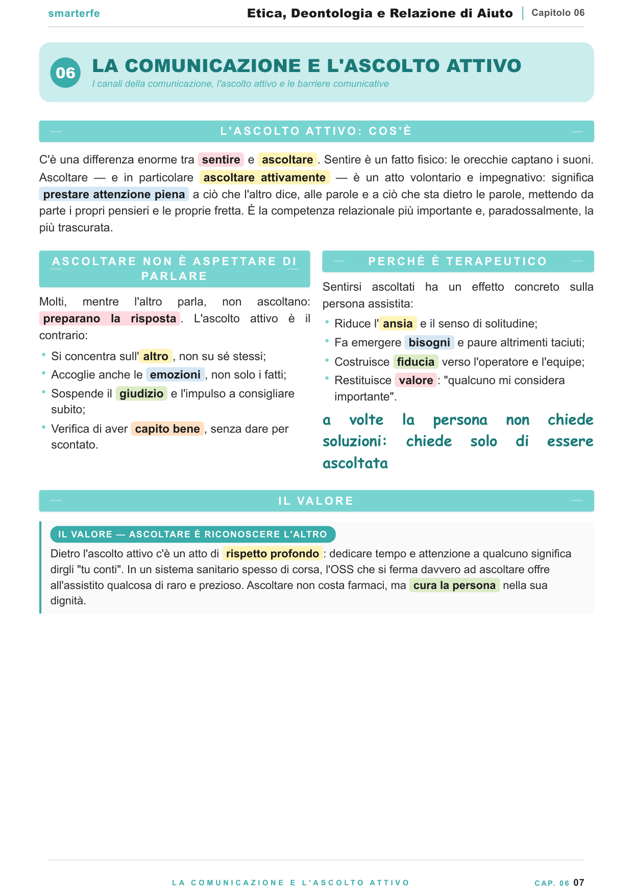 La comunicazione verbale e non verbale e l'ascolto attivo