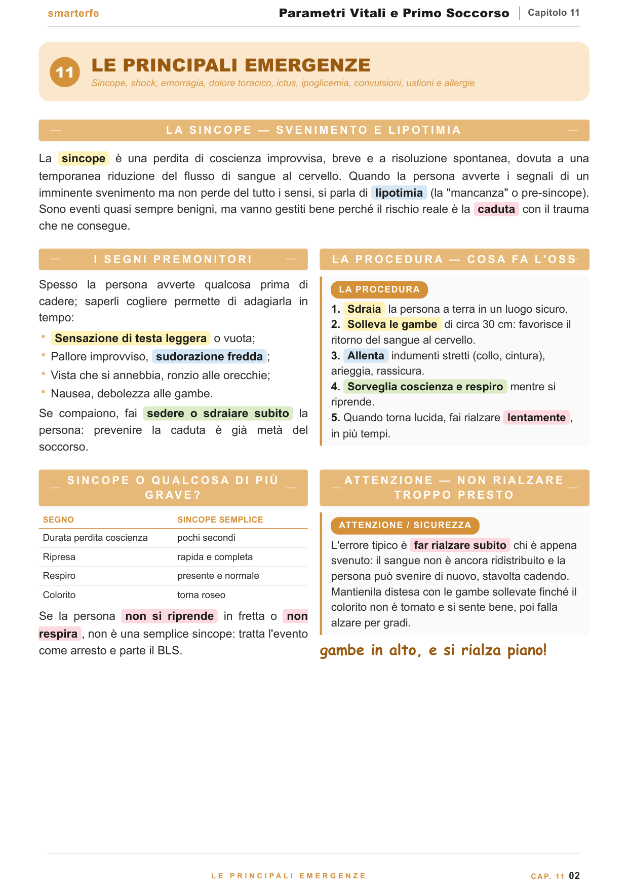Disostruzione delle vie aeree e posizione laterale di sicurezza (PLS)