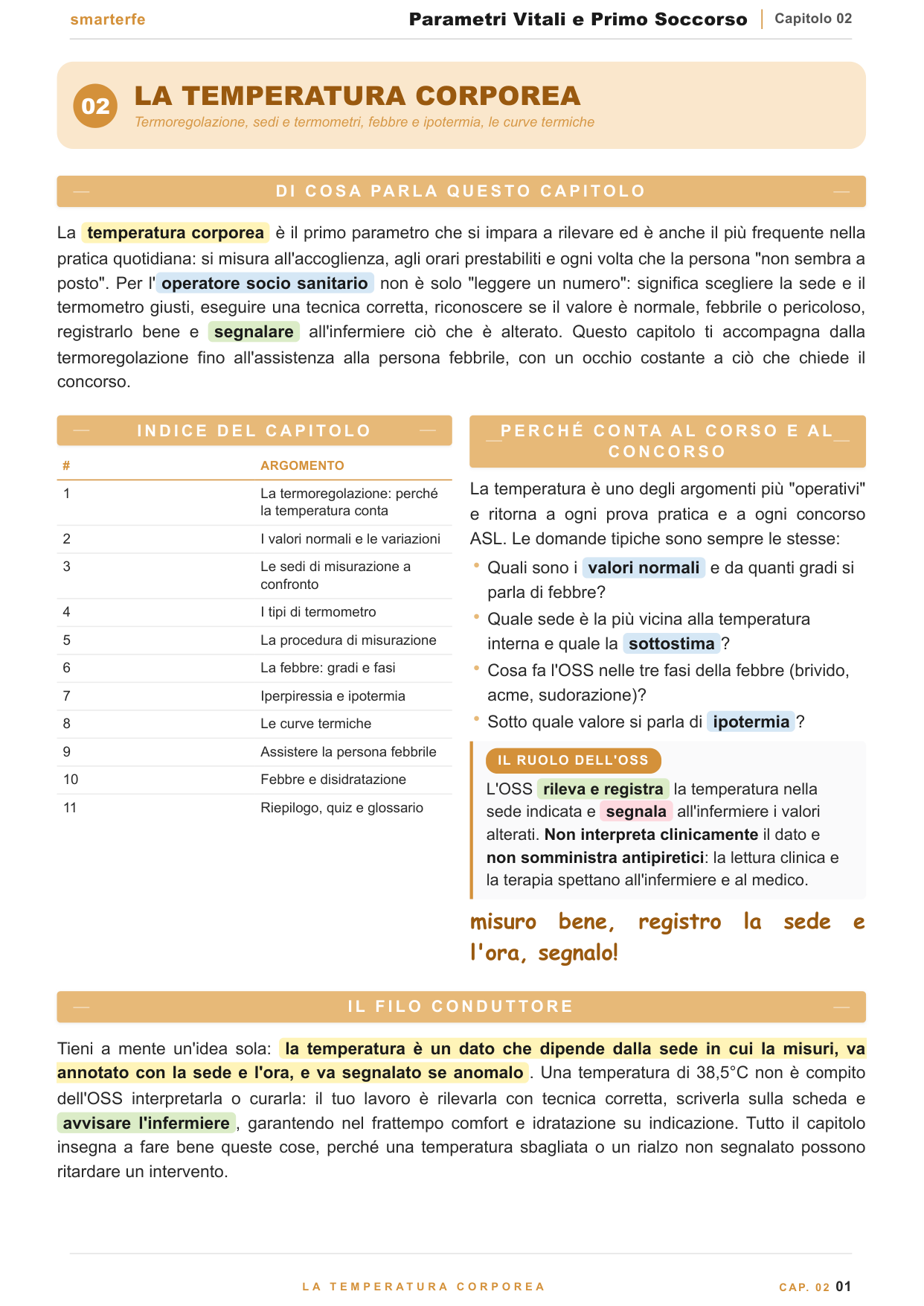 Osservare l'assistito e rilevare i parametri vitali