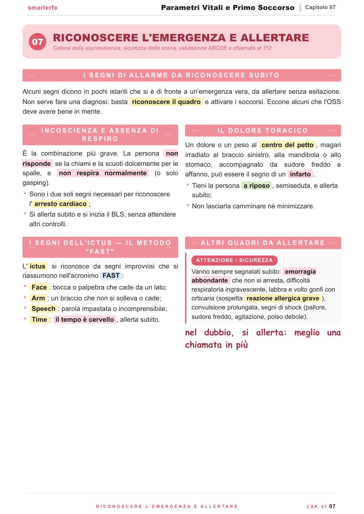 Riconoscere l'emergenza e allertare: 112 e valutazione ABCDE