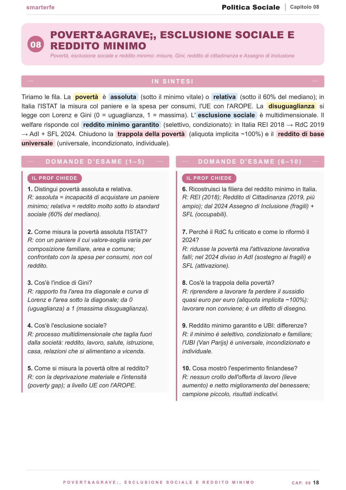 Il welfare italiano e le sue riforme
