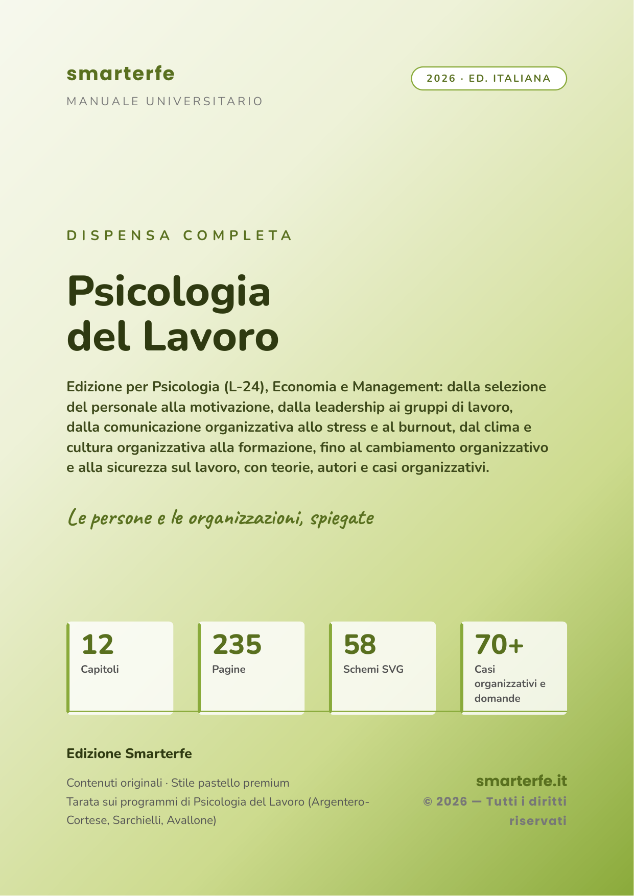 Copertina Psicologia del Lavoro