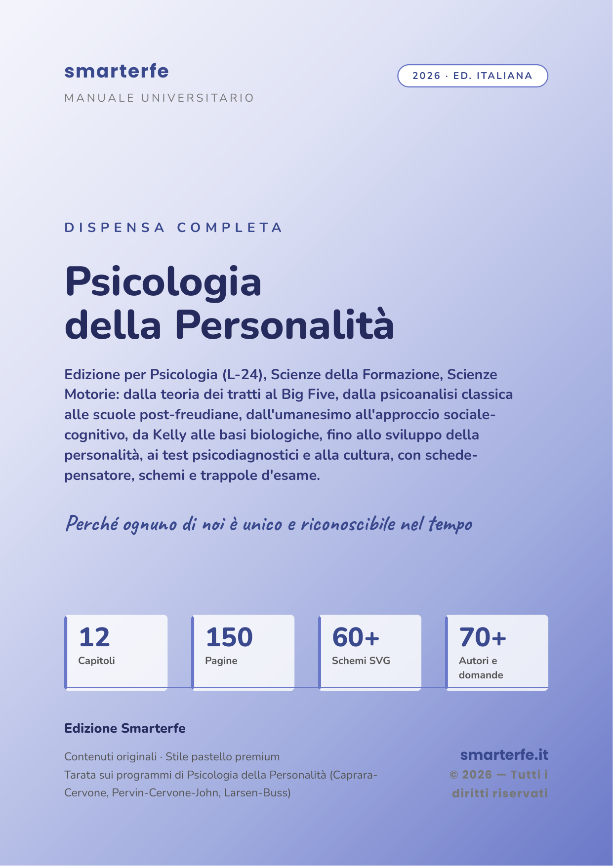 Copertina Psicologia della Personalit&agrave;