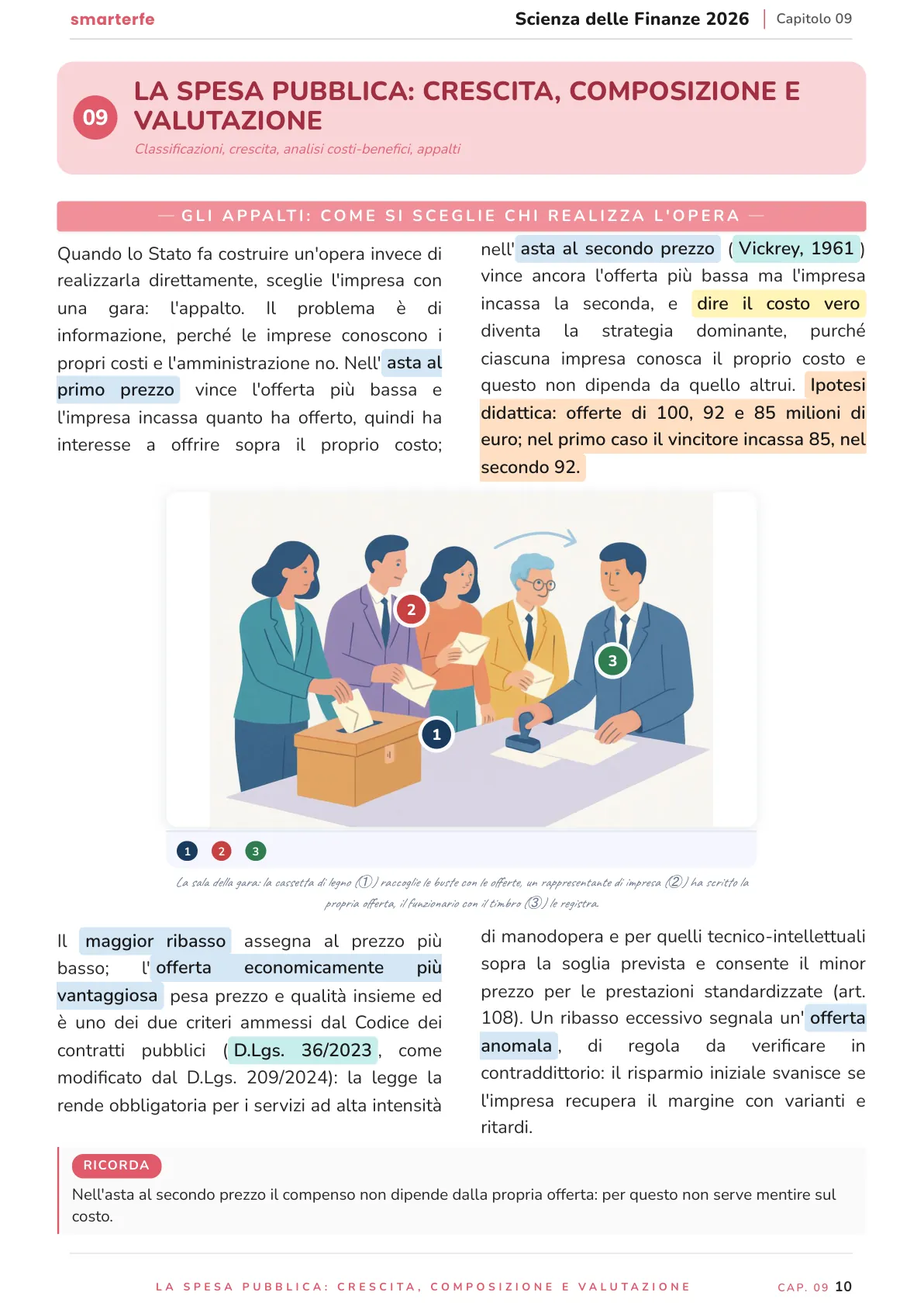 Lo stesso argomento sulle Dispense SmarterFe: schema, passaggi numerati, colori