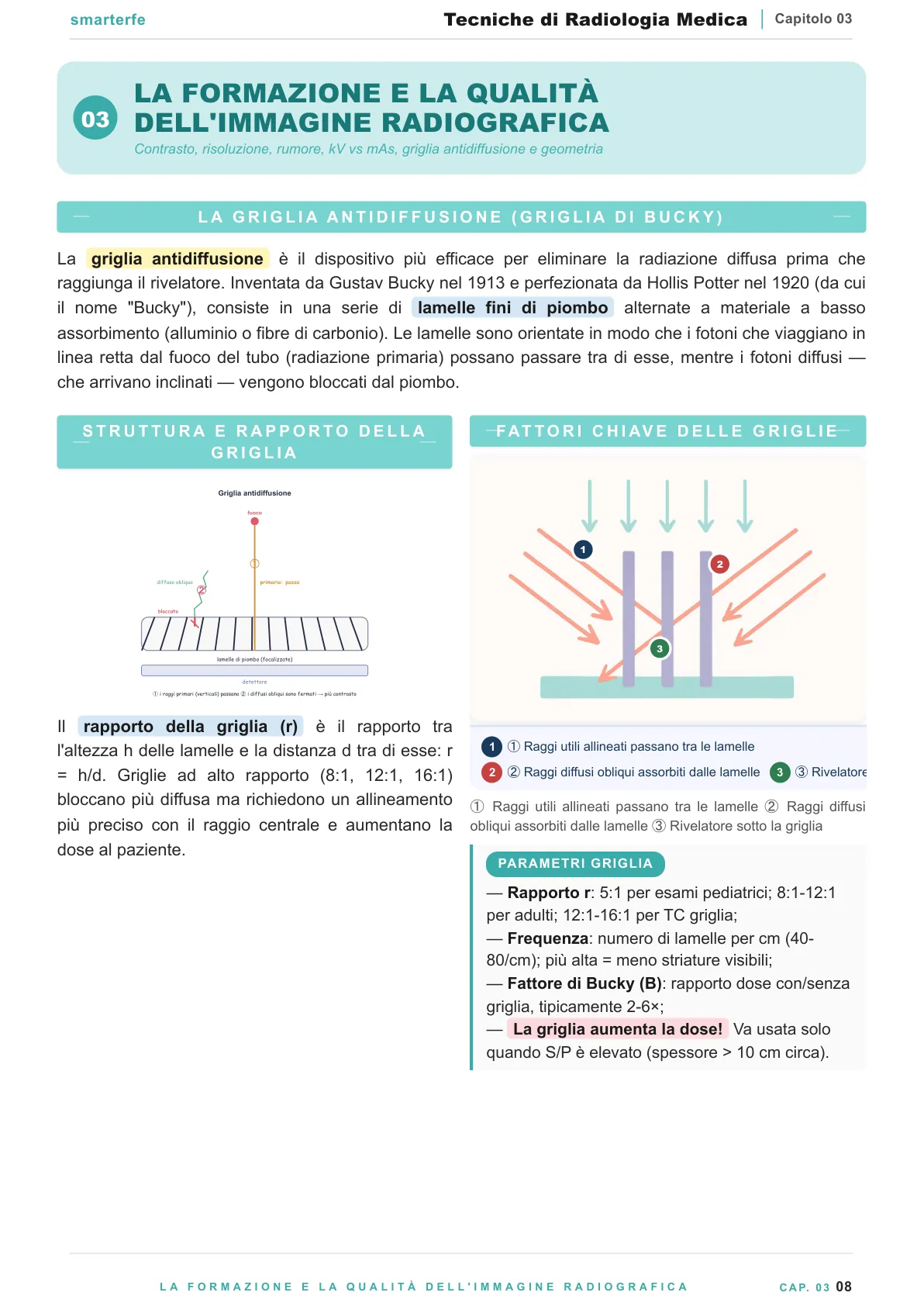 Lo stesso argomento sulle Dispense SmarterFe: schema, passaggi numerati, colori